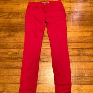 Refuge red skinny jeans